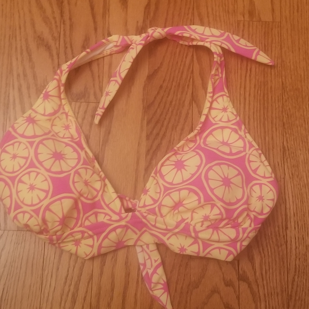 NWT pink/yellow lemon bikini L - Picture 2 of 4